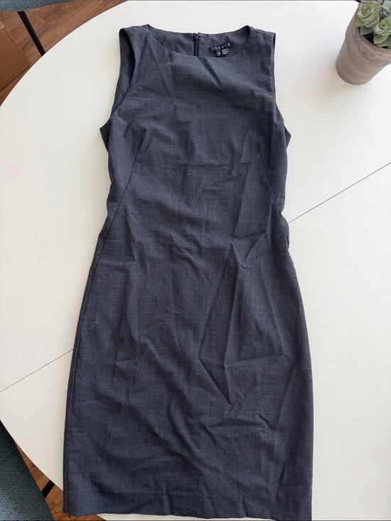 Theory Dresses & Skirts - Theory Sleeveless Midi Sheath Dress in Dark Gray